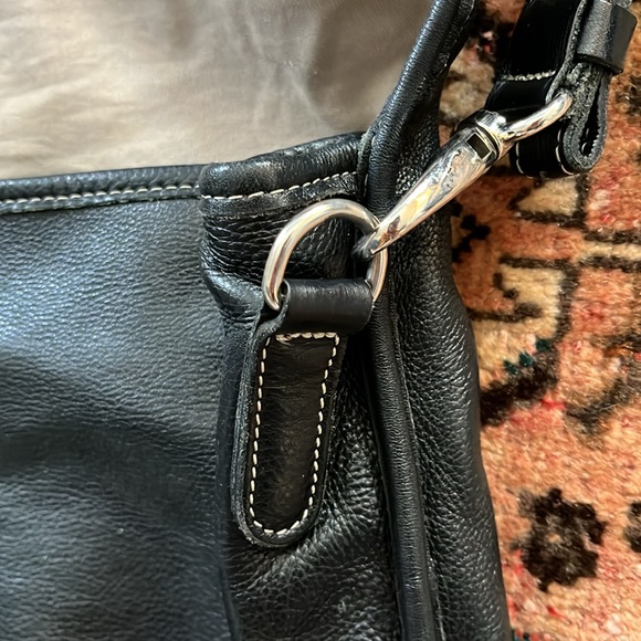 Roots Black Leather Satchel Briefcase School Laptop Bag - Picture 7 of 16